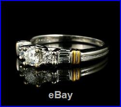 Kenneth David Pure Love Natural Diamond 14k & 24k Gold Engagement Ring Band Set