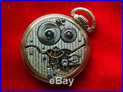 L@@k1917 Hamilton 992, 21j Gold Set, Adj, Perfect D/s Dial, Pocket Watch