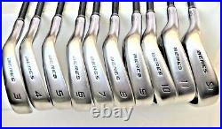 LEFT-HANDED PERFECT 10pc HONMA BERES MG701 2STAR R-FLEX IRONS SET INV 44fr D49