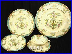 Lenox Blue Tree Gold Stamp China 12 Five Piece Settings, Bowls & Platter PERFECT