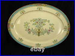 Lenox Blue Tree Gold Stamp China 12 Five Piece Settings, Bowls & Platter PERFECT