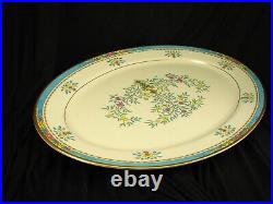 Lenox Blue Tree Gold Stamp China 12 Five Piece Settings, Bowls & Platter PERFECT