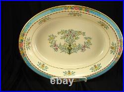 Lenox Blue Tree Gold Stamp China 12 Five Piece Settings, Bowls & Platter PERFECT