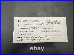 Lindy Fralin Pure P. A. F. Humbucker Pickup Set 7.8/8.4k Gold Covers New