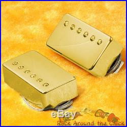 Lindy Fralin Pure P. A. F. Humbucker Pickups NEW Set GOLD Covers