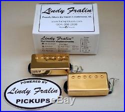 Lindy Fralin Pure PAF Humbucker Pickup set gold 4 cond (7.5k neck/8.0k bridge)
