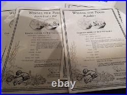 (Lot 969) Complete Set Winnie the Pooh with pure 24ct Gold