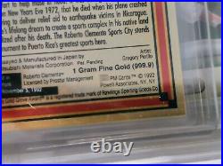 Lot of 5 PM CARDS FINE pure GOLD 999.9 sports cards 3 are graded 9.5! Free ship