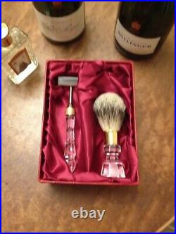 Luxurious Royal Brierley Gold-plated & Crystal Shaving Set The Perfect Gift