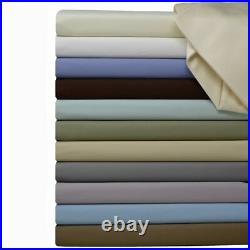 Luxury Ultra Soft 100% Pure Combed Cotton Sheet Set Deep Pocket Solid 600 TC Set