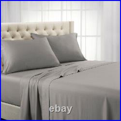 Luxury Ultra Soft 100% Pure Combed Cotton Sheet Set Deep Pocket Solid 600 TC Set