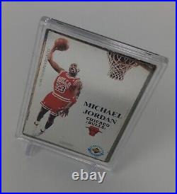 MICHAEL JORDAN 1996.999 Pure Silver & 24 Karat Gold Enviromint Coin & Card Set