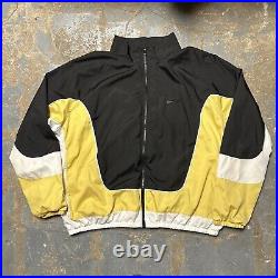 Men's Nike Throwback Track Jacket Set W Track Pants Black/White/Gold Size 3-2XL