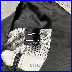 Men's Nike Throwback Track Jacket Set W Track Pants Black/White/Gold Size 3-2XL