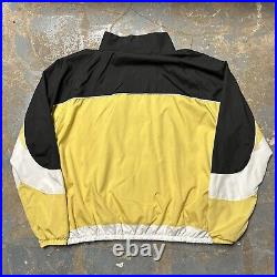 Men's Nike Throwback Track Jacket Set W Track Pants Black/White/Gold Size 3-2XL