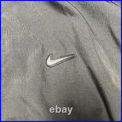 Men's Nike Throwback Track Jacket Set W Track Pants Black/White/Gold Size 3-2XL