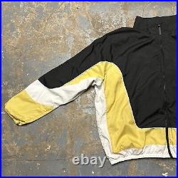 Men's Nike Throwback Track Jacket Set W Track Pants Black/White/Gold Size 3-2XL