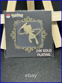 Mew Pokémon TCG 24k Gold Plated Sticker Gradeable Officially Licensed From Korea