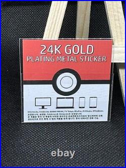 Mew Pokémon TCG 24k Gold Plated Sticker Gradeable Officially Licensed From Korea