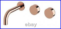 Milli Pure WALL HOSTESS BATH TAP SET Dial Handle ROSE GOLD-160mm, 200mm Or 250mm