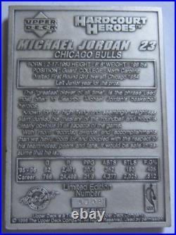 NBA 1996 Upper Deck MICHAEL JORDAN Complete GOLD, SILVER & BRONZE Mint-Card Set