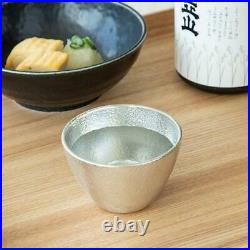 NOUSAKU Katakuchi Bowl L Large Gold Leaf Pure Tin Sake Cup 2pcs Set st01