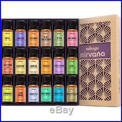 Natrogix Nirvana Essential Oils Top 18 Essential Oil Set 100% Pure Ther. New