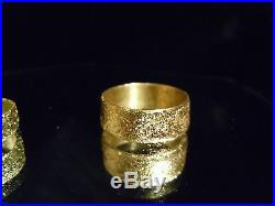 New 2018 USA 24k Pure Solid Gold 999 Bullion Wedding Set Joey Nicks Jewelry #1