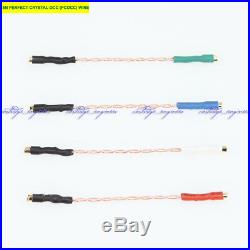 New 50sets/lot 5N PERFECT CRYSTAL OCC (PCOCC) litz lead wires 1.2 gold terminal