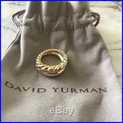 New David Yurman 18K Pure Form Stacking Rings Set Size 6