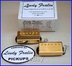 New Lindy Fralin Pure PAF Humbucker Set of 2 Gold 4-Wire Version Made in USA