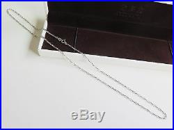 New Pure AU750 18K White Gold Double Set Of Link Chain Necklace /21.6''/4.1g