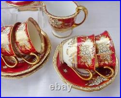 Noritake 1930's Gilded Coffee Set, Perfect Condition