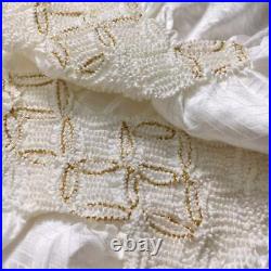 Obijime obiage set gold thread pure silk accessories for japanese kimono