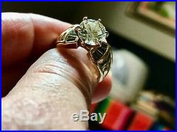 Old European 3.75 diamond 14 KT. SET Of 2 Gold Baguettes Perfect & Platinum Ring