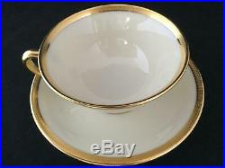 PERFECT 40 Piece LENOX TUXEDO J-33 Gold Backstamp 8 FIVE Piece Place Settings