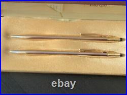 = PERFECT== Vintage Cross 14KT 1/20 Gold filled Pen Pencil set made in usa lot