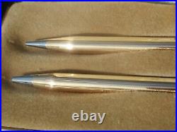 = PERFECT== Vintage Cross 14KT 1/20 Gold filled Pen Pencil set made in usa lot