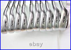 Perfect 10pc Set HONMA BERES IS-02 2STAR R-FLEX IRONS GOLF CLUBS INV 51fr C8