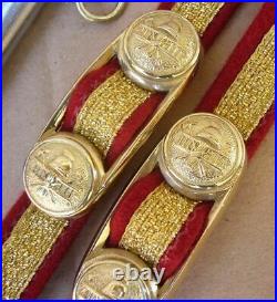 Perfect Bulgarian Fire Forces Officer Parade Dagger Set 2003, dirk, blade, knife