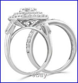 Perfect Fit 9ct White Gold 1.5ct Diamond Cushion Bridal Set