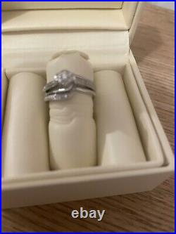 Perfect Fit 9ct White Gold Diamond Bridal Set Size I