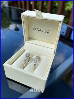 Perfect Fit 9ct White Gold Total Diamond Bridal Set Size 10