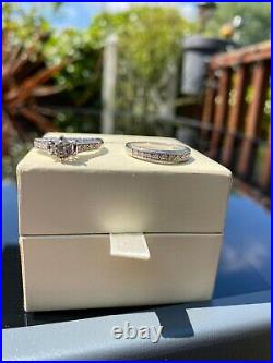 Perfect Fit 9ct White Gold Total Diamond Bridal Set Size 10