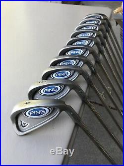 Ping i5 Iron Set 4-PW U S L Green Dot PURED Black Gold Steel Regular +1