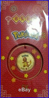Pokemon 999 Pure Gold Coin 0.1g Ang Pow 5 PIECE COINS SET SK JEWELLERY