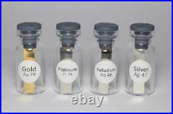 Precious Metal Electrode/Strip Pack 99.99% Genuine Pure Element Gold Silver