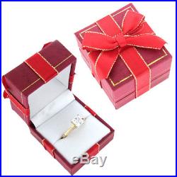 Pure 10k White Gold Heart Diamond Engagement Rings Ladies Wedding Bridal Set
