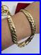 Pure 18K 750 Fine Dubai Real Yellow Gold Curb Cuban Bracelet 8 Long 8mm 6.45g