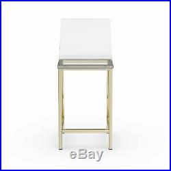 Pure Decor Clear Acrylic Counter Stool Set Of 2